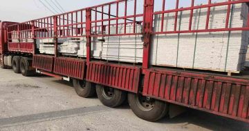 白城 白麻荔枝面外墙干挂，工厂装车日常