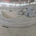 白城 芝麻白异形坐凳，自然面光面弧形加工