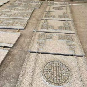 白城 白麻花岗岩外墙立面雕刻板