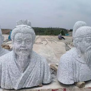 白城 白麻花岗岩石材人物立体雕刻