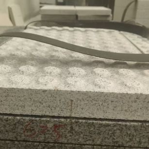 白城 芝麻白花岗岩6.0公分荔枝面五轴加工雕刻盲点