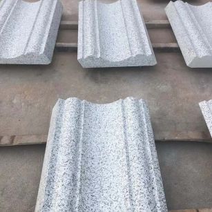 白城 白麻花岗岩光面别墅线条