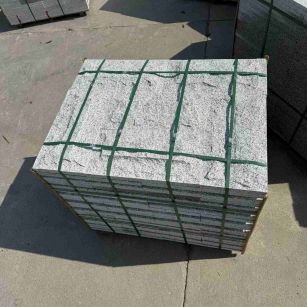 白城 白麻花岗岩石材自然面蘑菇石成品