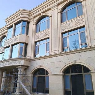 白城 黄金麻花岗岩别墅外墙干挂