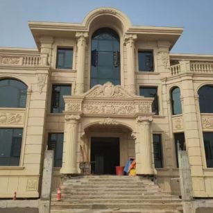 白城 黄金麻花岗岩别墅外墙干挂