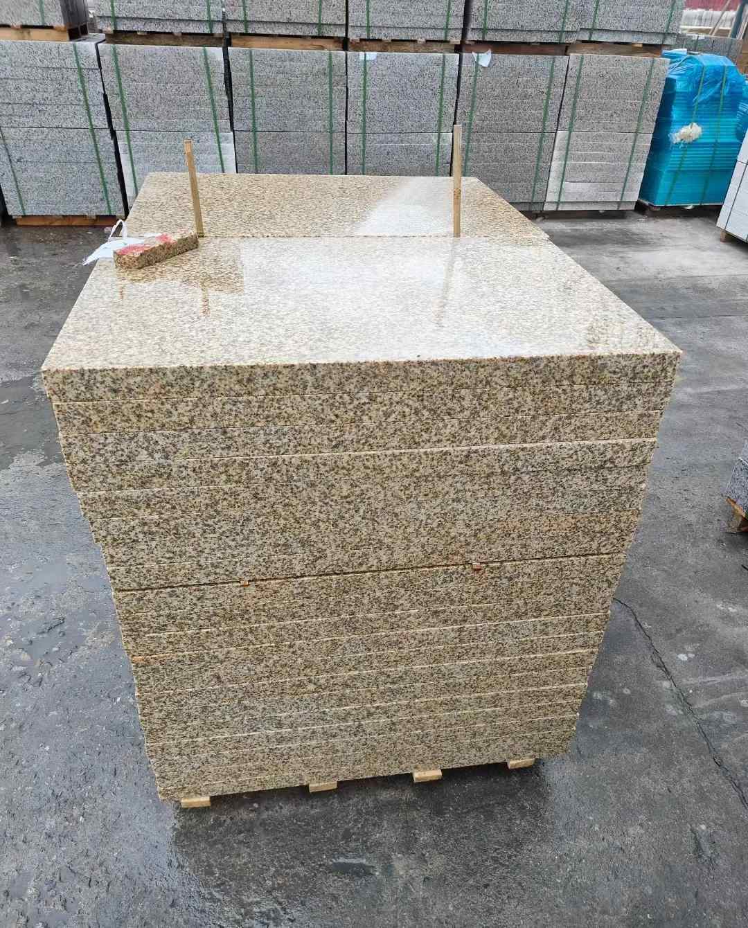 白城 湖北黄金麻花岗岩石材荔枝面外墙石材