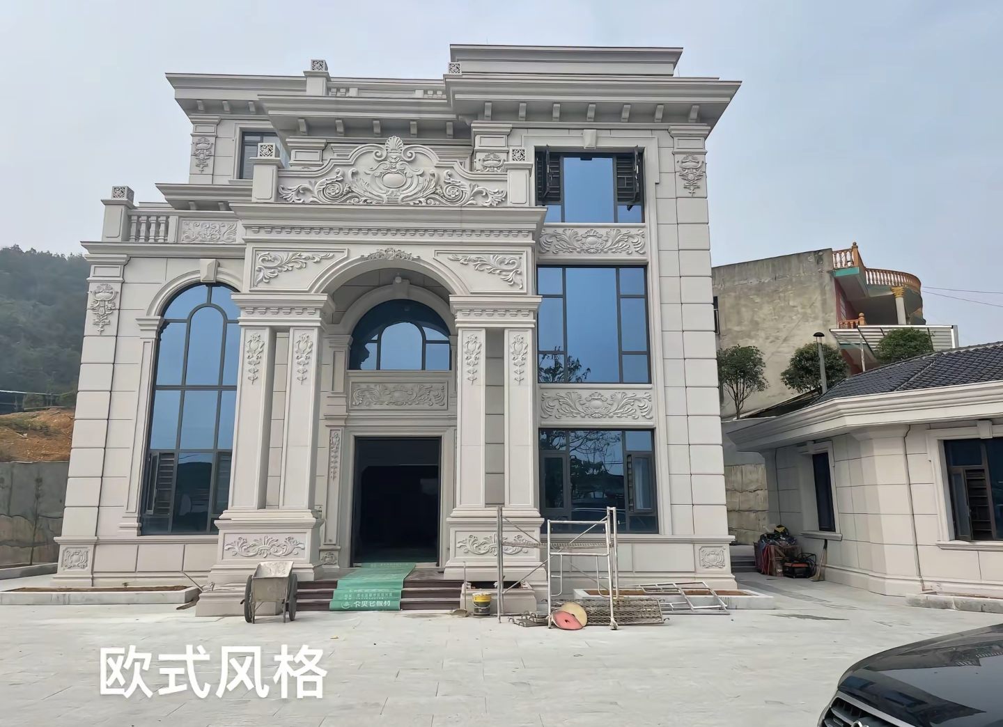 白城 白麻花岗岩别墅外墙干挂