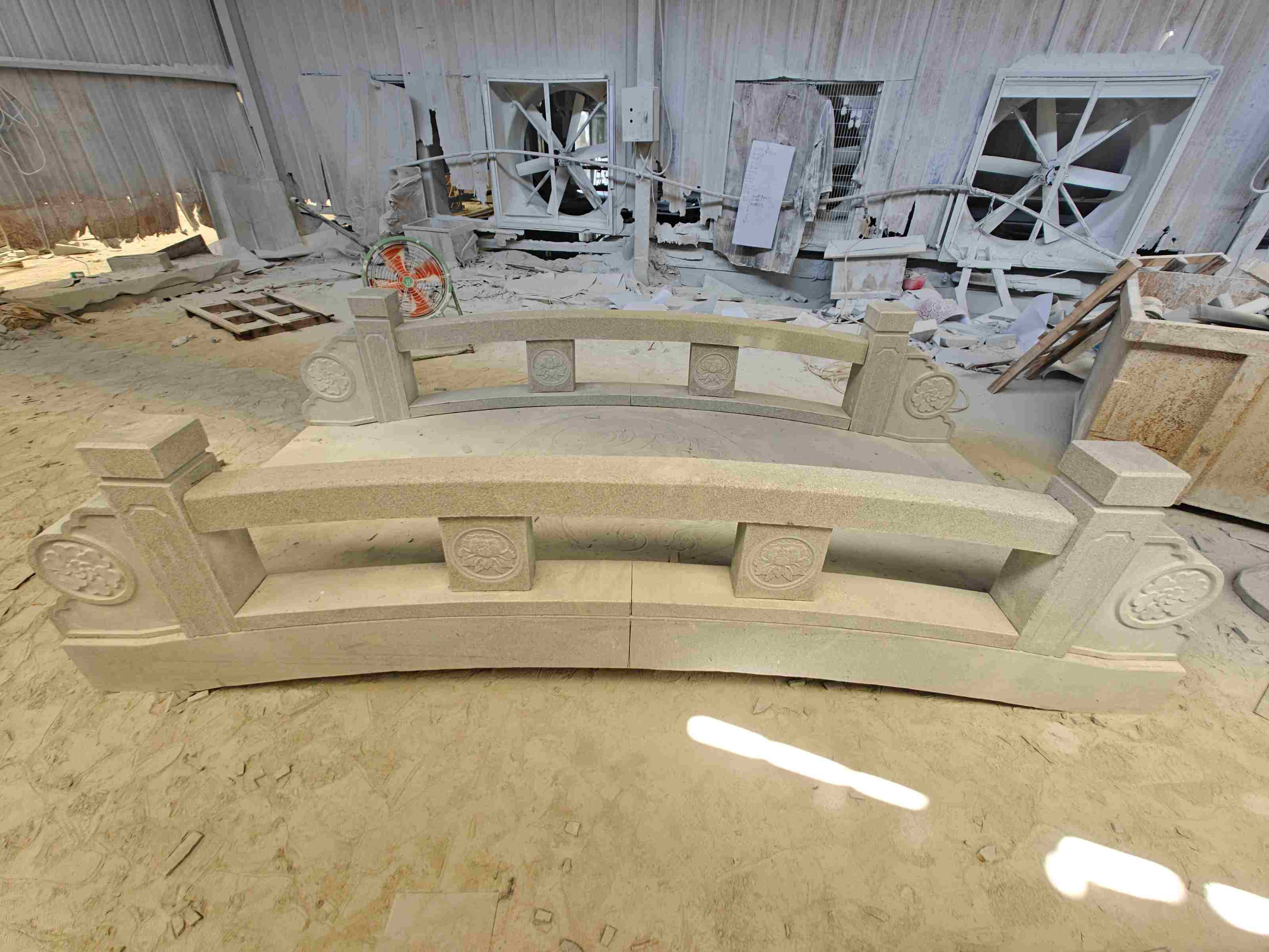 白城 芝麻灰花岗岩异形加工-拱桥，石桥