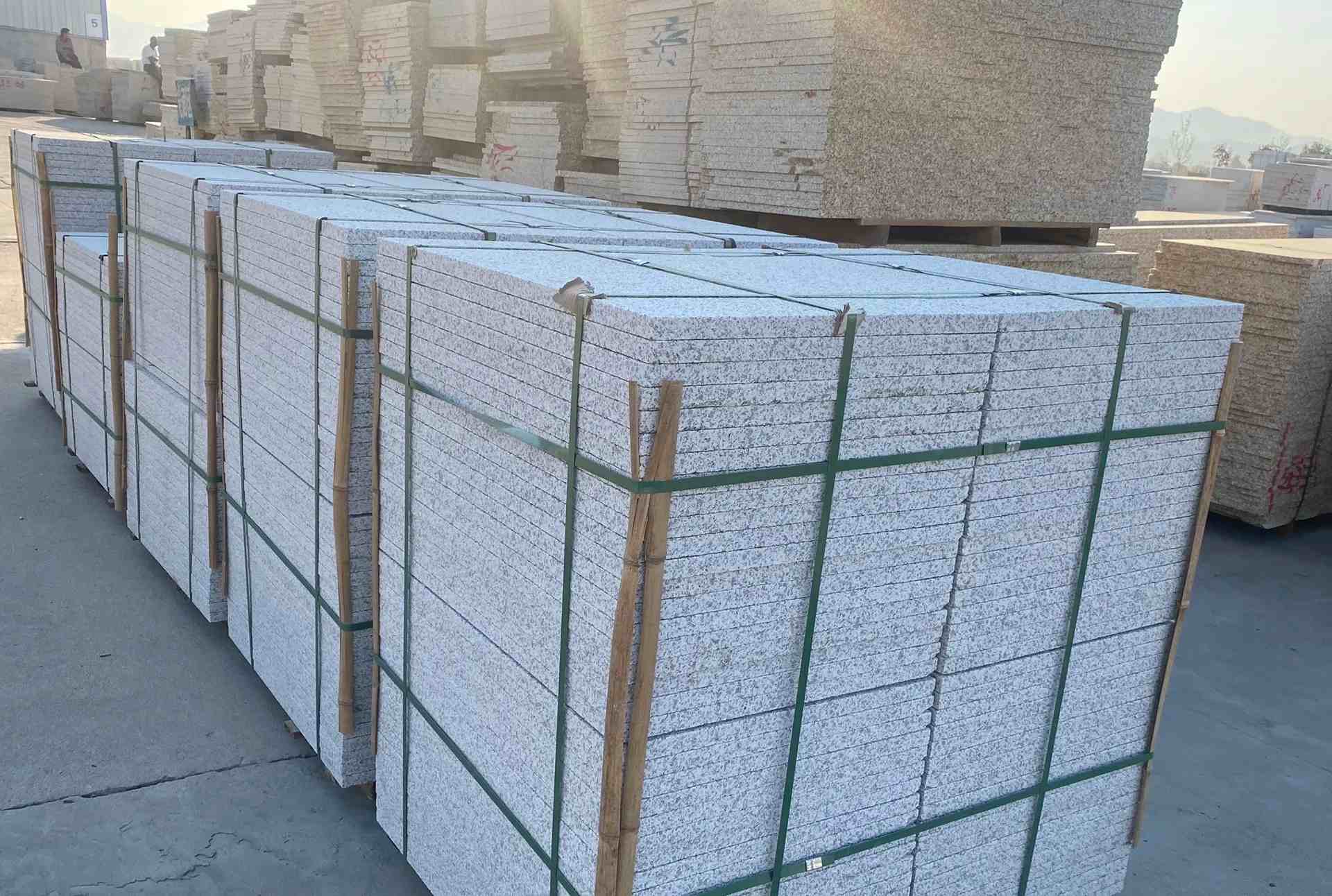 白城 白麻花岗岩荔枝面地铺石