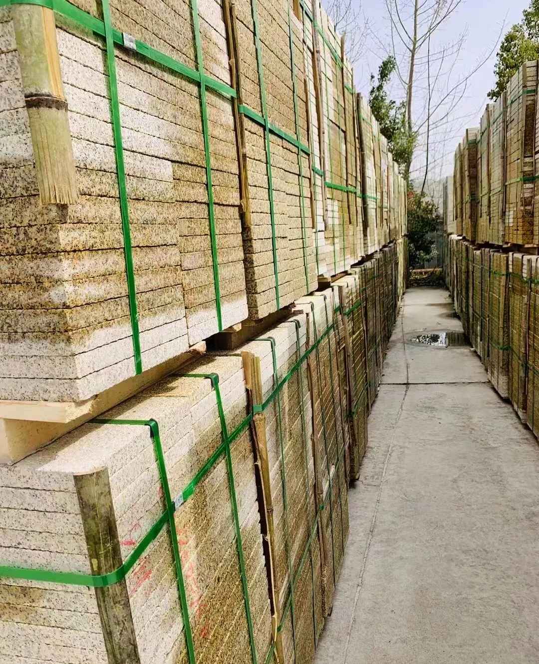 白城 黄金麻花岗岩荔枝面地铺石