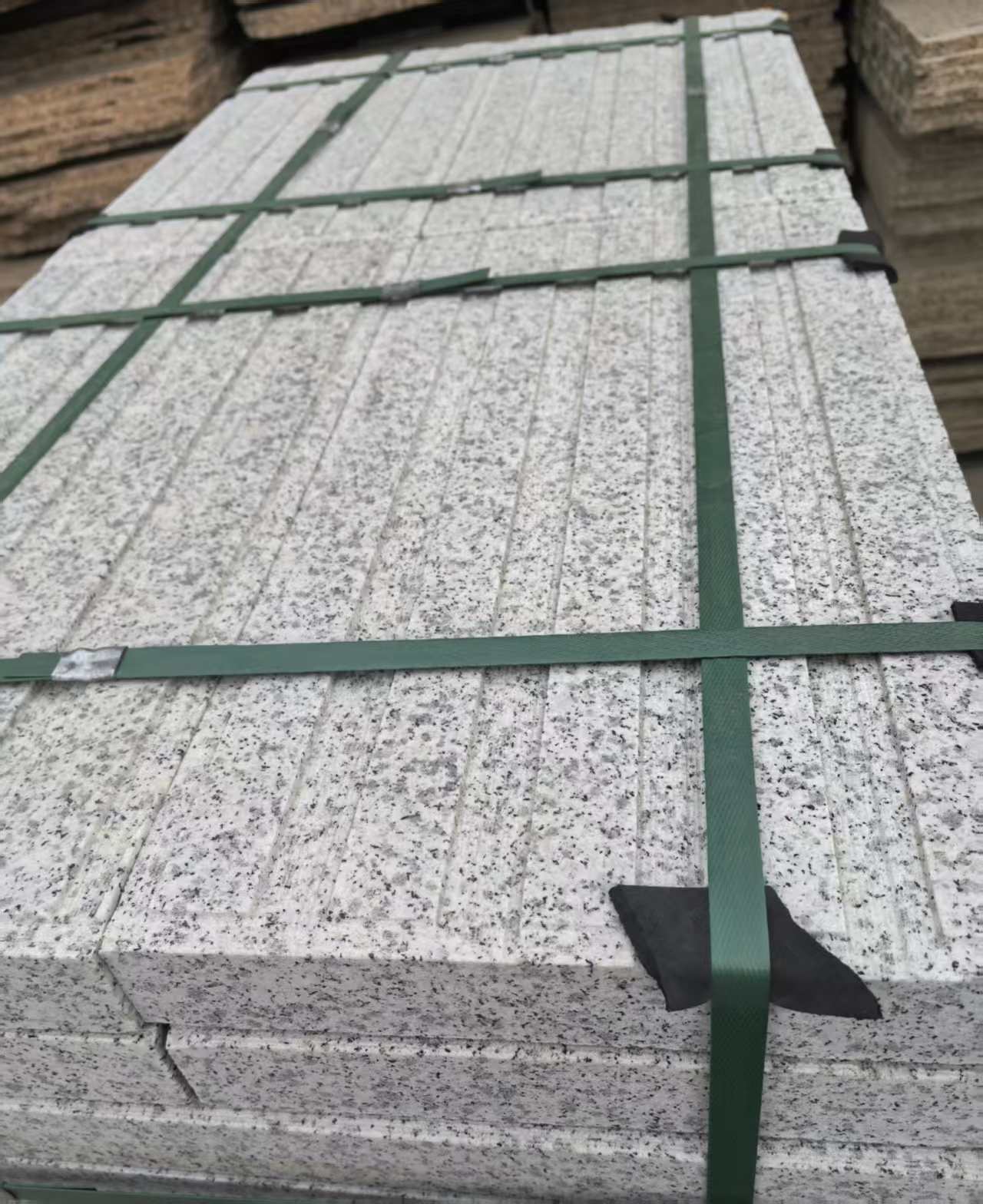 白城 白麻花岗岩直行盲道石，盲条，地铺石